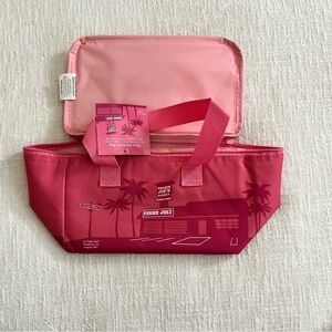 Trader Joe's "MINI" Insulated Cooler / Tote / Lunch Bag / PINK / NWT